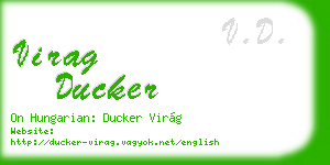 virag ducker business card